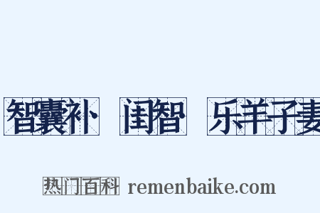 智囊补·闺智·乐羊子妻是什么意思的图片